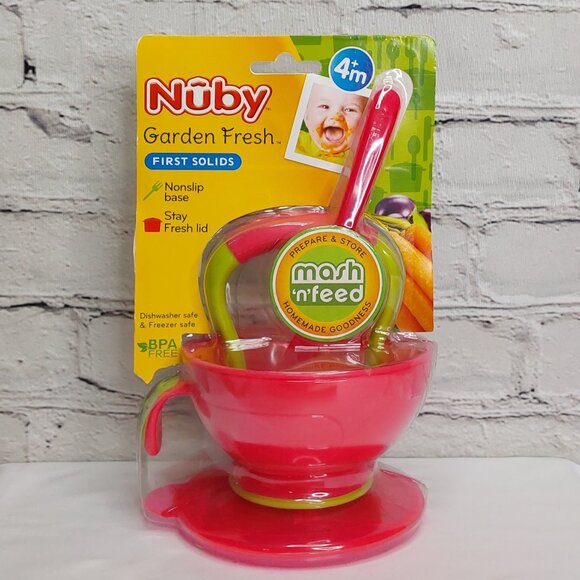 NUBY 'GARDEN FRESH MASH~N~FEED' BOWL & STORAGE - Picture 12 of 16